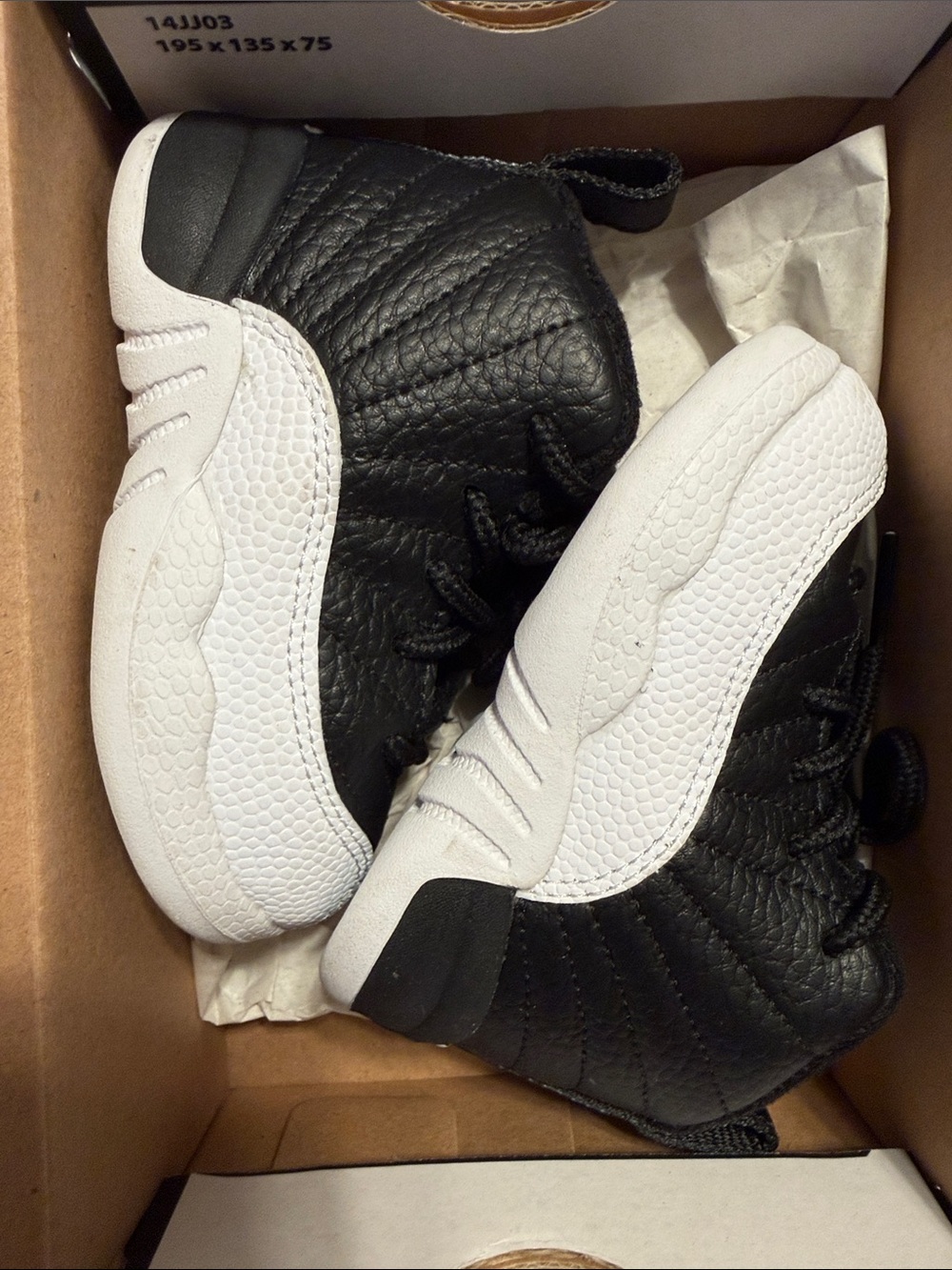 Jordan Kids' Black and White High-Top Sneakers